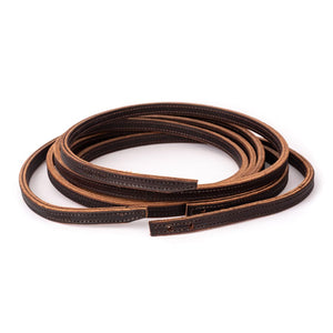 8' Slot End Double Stitched Western Reins