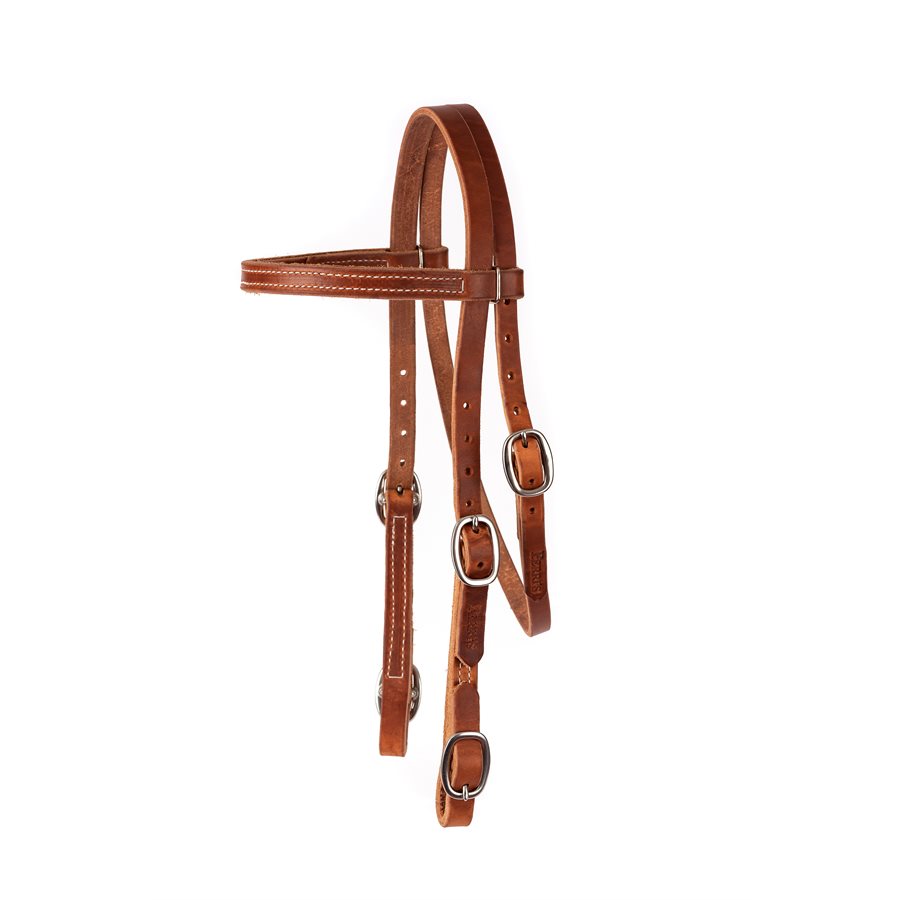 1" Width Browband Buckle End Headstall