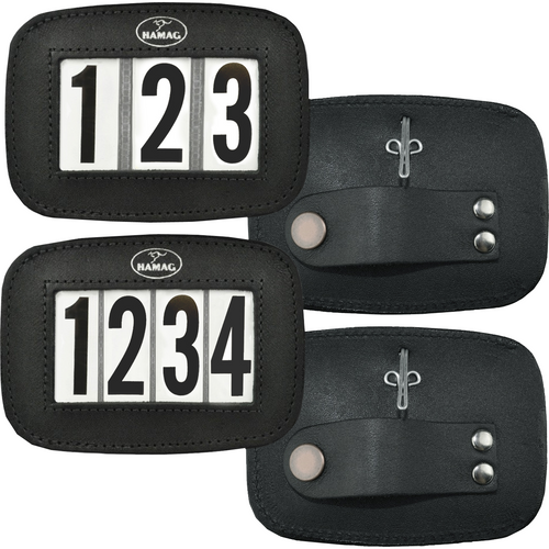 Leather Bridle Number Holders (Pair)