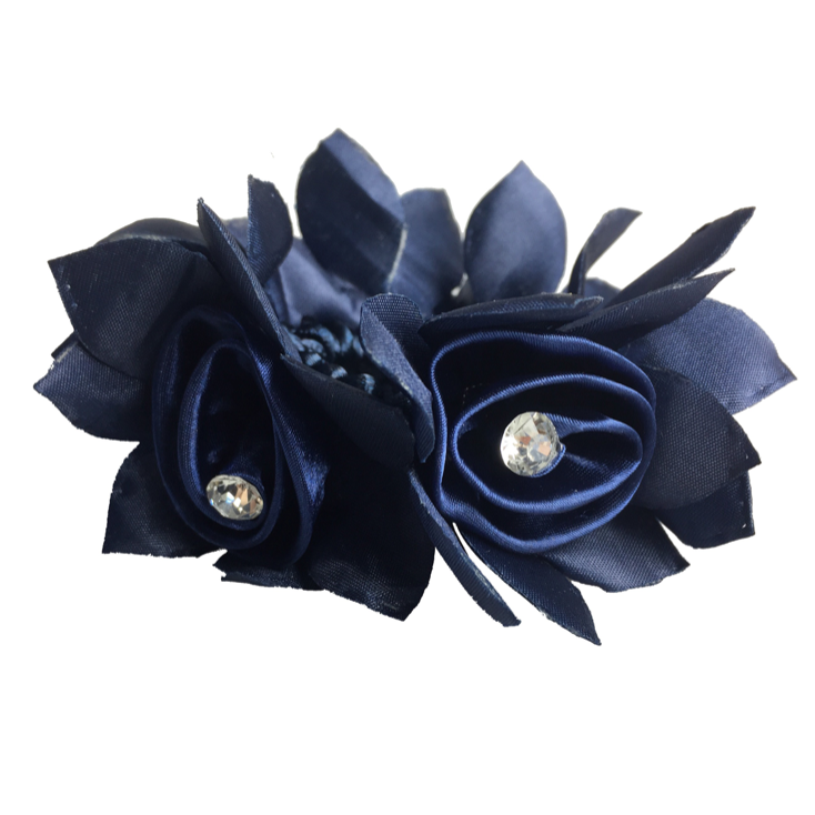 Rose Hair Scrunchie with Crystals-Hamag-Tacklet