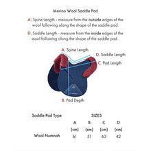 Load image into Gallery viewer, Merino Wool Saddle Pad - GP/Jump Numnah