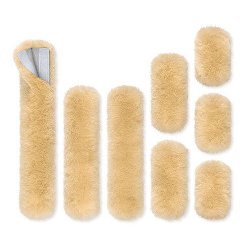 Sheepskin Halter Covers - 8 Pieces with Velcro